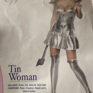 Tin Woman Halloween Costume with Axe